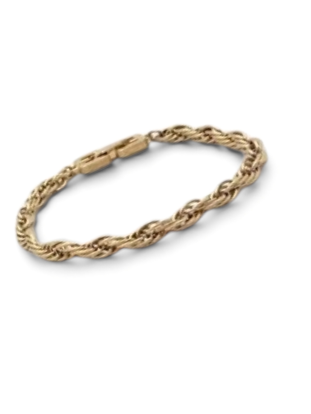 Givenchy Classic Gold Tone Rope Chain Bracelet Unisex